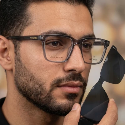  Van marc ماركه Clip on نظاره طبيه رجاليه غيارات 